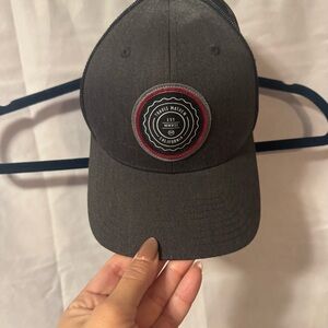 Travis Mathew Gray Cap wiith logo patch-SnapBack